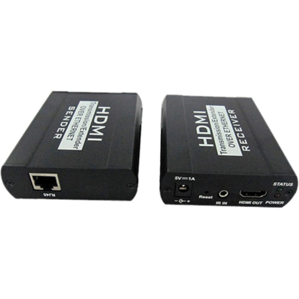 4XEM 100M/328FT HDMI Extender Over Single CAT-5E or CAT-6 RJ45 - 1 Input Device - 1 Output Device - 328.08 ft Range - 2 x Network (RJ-45) - 1 x HDMI In - 1 x HDMI Out - 4K - 3840 x 2160 - Twisted Pair - Category 6 MPN:4XHDMIEXT100M