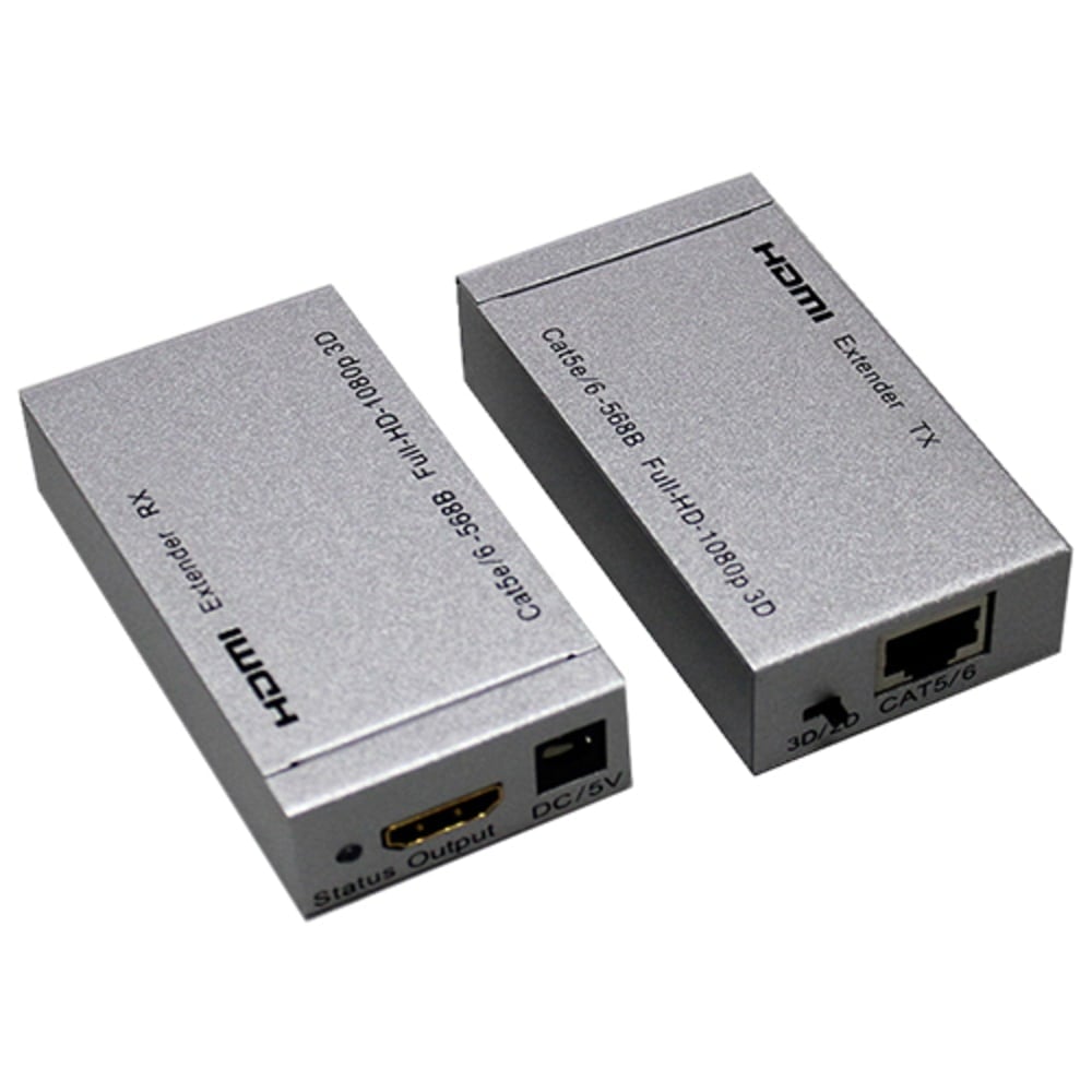 4XEM 50M 150FT HDMI Extender - 1 Input Device - 1 Output Device - 150 ft Range - 4 x Network (RJ-45) - 1 x HDMI In - 1 x HDMI Out - Full HD - 1920 x 1080 - Twisted Pair - Category 6 MPN:4XHDMIEXT50M