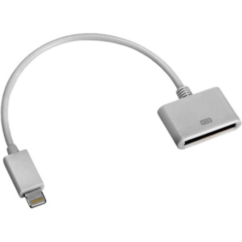 4XEM Lightning To 30-Pin Adapter Cable For iPhone/iPod/iPad - 8in Lightning/Proprietary Data Transfer Cable - 4X830PINACBL MPN:4X830PINACBL