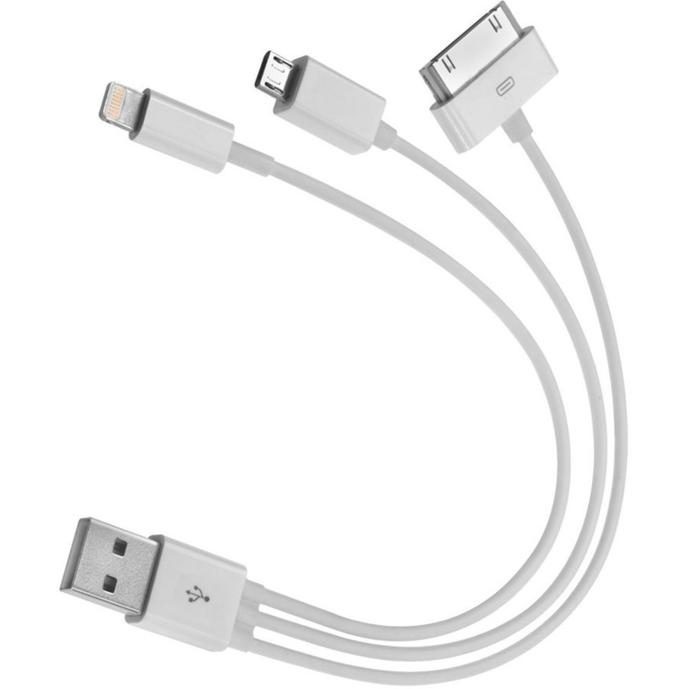 4XEM Apple USB To 30-Pin/Lightning/Micro USB Cable MPN:4XUSBMUSB830PIN