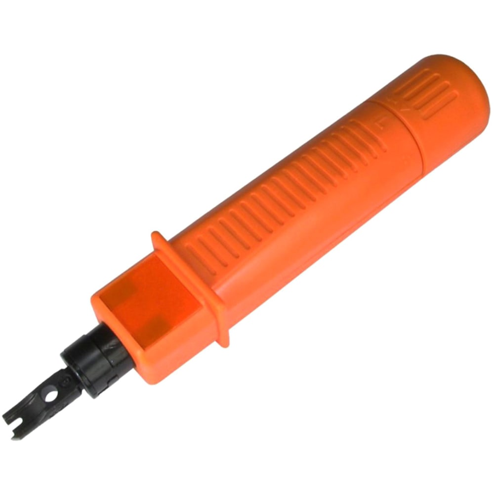4XEM 110/66 Impact Punchdown Tool For Cat5/Cat6 Network Cable - Orange - Alloy Steel - 0.36 lb - Built-in Blade Storage MPN:4XPUNCHTOOL
