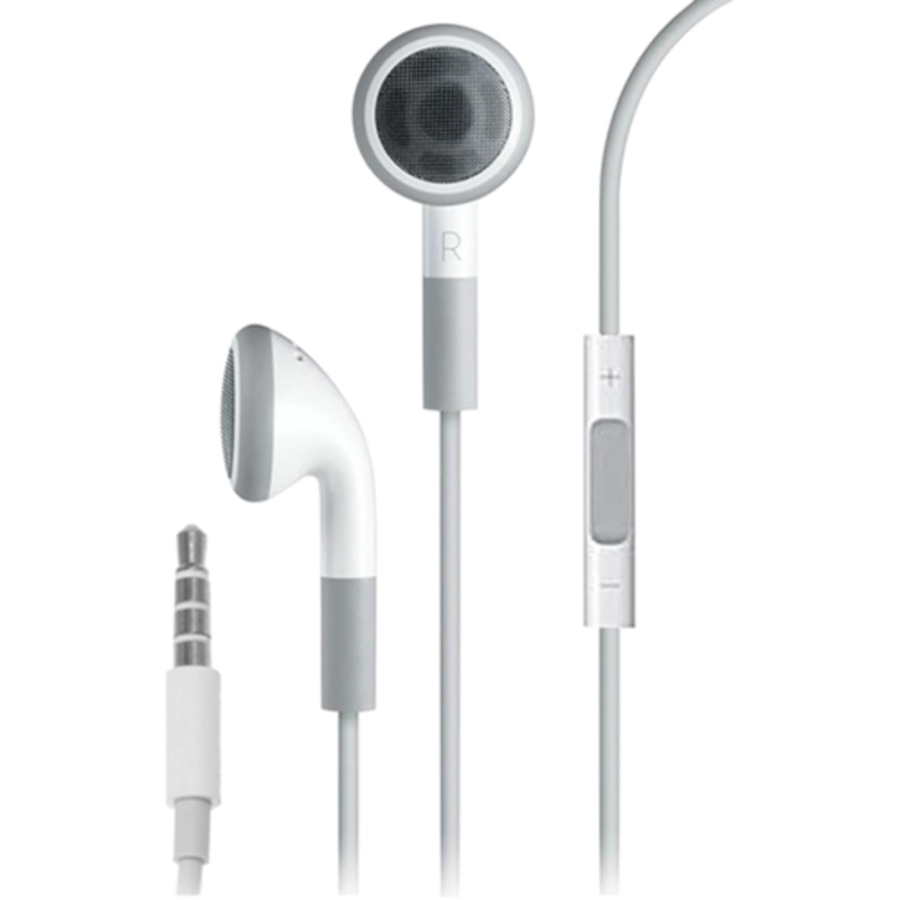 4XEM Earbud Headphones With Remote And Microphone For iPhone, iPod And iPad Devices, White MPN:4XAPPLEEAR