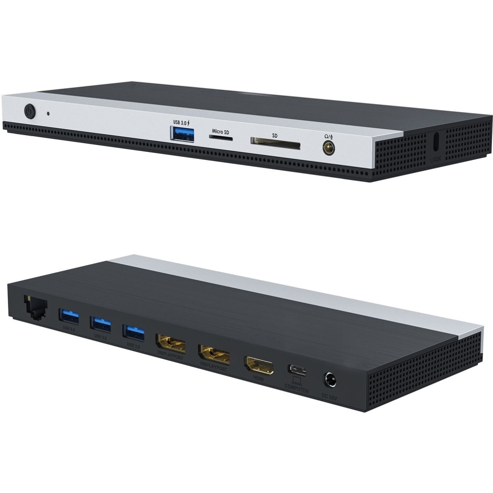 4XEMs USB-C Triple Display Docking Station with Power Delivery (2 DP + 1HDMI) - 4XEMs USB-C Triple Display Docking Station - 4XUMD02 MPN:4XUMD02