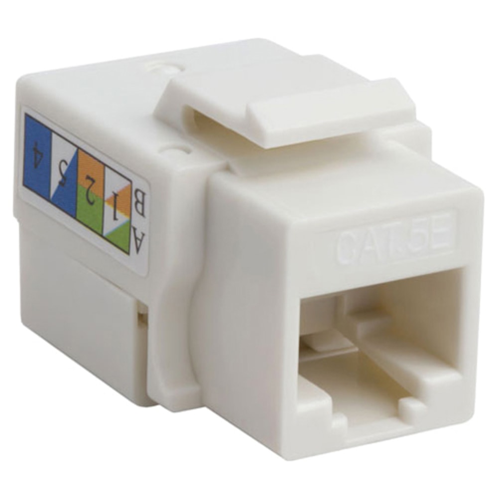4XEM Cat5e RJ45 Keystone Jack UTP 110-Type (White) - White - 1 x RJ-45 Port(s) - 1 MPN:4XKJC5EWH