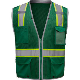 GSS Enhanced Visibility Hype-Lite Heavy Duty Vest 4XL/5XL Green 1716-4XL/5XL
