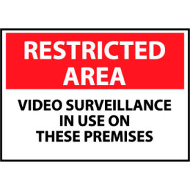 Restricted Area Aluminum - Video Surveillance In Use On These Premises RA30AB