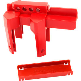 Master Lock® 4-Leg Quarter Turn Valve Lockout Thermoplastic 3