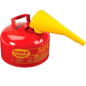 Eagle Type I Safety Can - 2 Gallon with Funnel - Red UI20FS