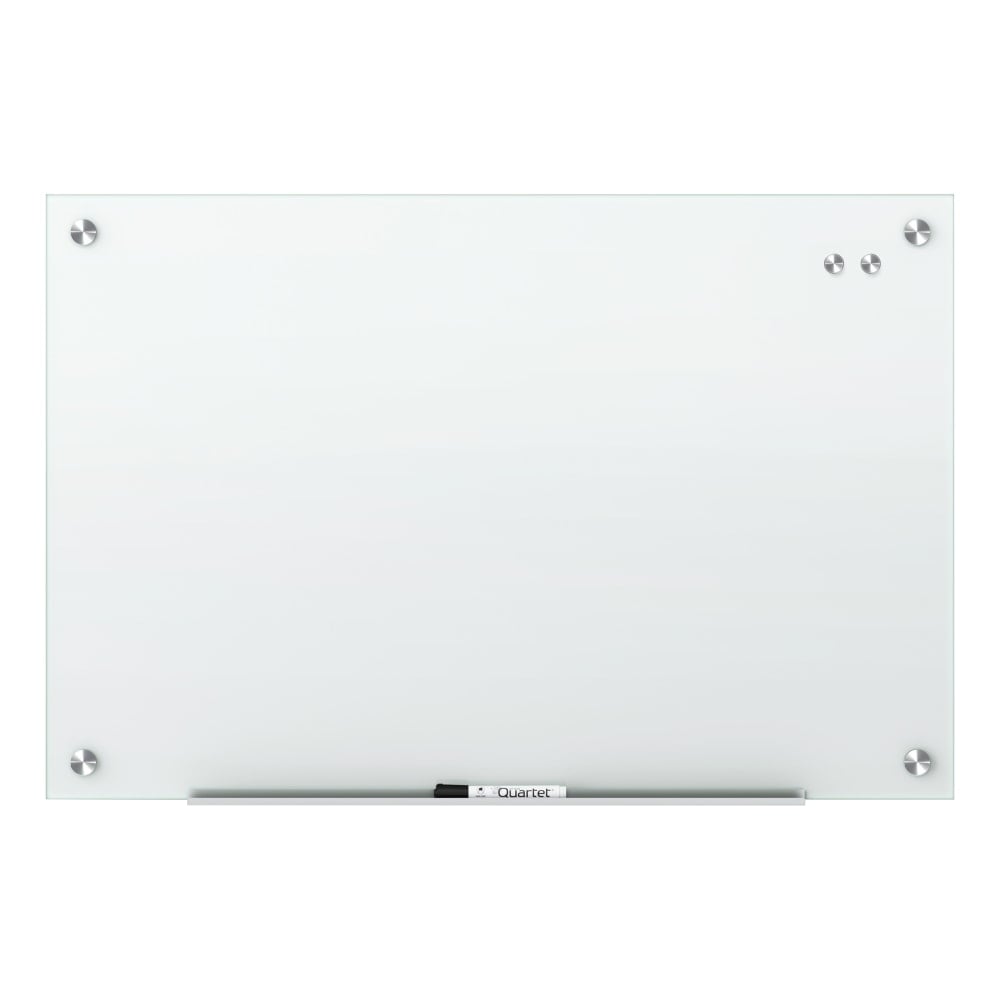 Quartet Infinity Magnetic Glass Unframed Dry-Erase Whiteboard, 36in x 24in, White MPN:G3624W