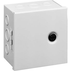 Hoffman AHE8X8X6 Pull Box Hinged Cover 8.00X8.00X6.00 Steel/Gray AHE8X8X6