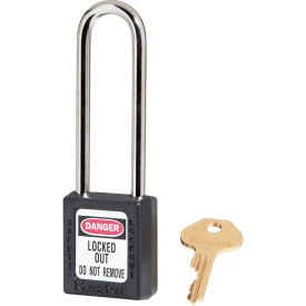 Master Lock® Thermoplastic Zenex™ 410KALTBLK Safety Padlock 3
