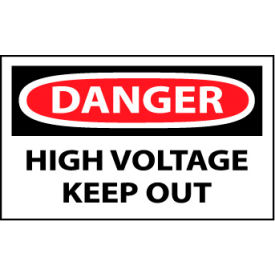 Machine Labels - Danger High Voltage Keep Out D139AP