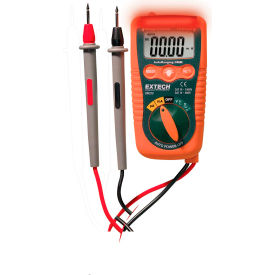 Extech DM220 Mini Pocket MultiMeter W/Non-Contact Voltage Detector Orange/Green AC Capable DM220