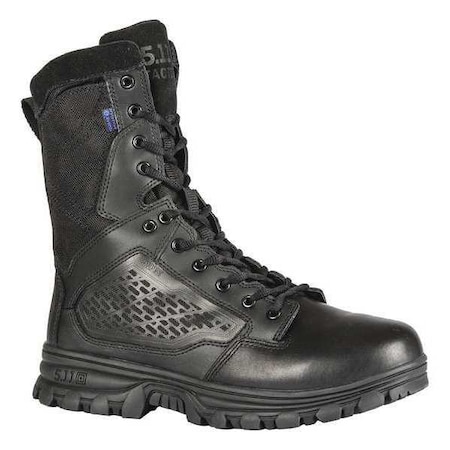Men's Boots, 6 1/2 Plain Toe, 8 in H, Black, 12348 MPN:12348