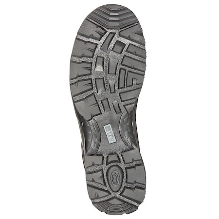 Men's Leather/Fabric Upper, Rubber Outsole, Plain Toe, Side Zipper, Black, 11-1/2 E MPN:12392ABR-019-11.5-W