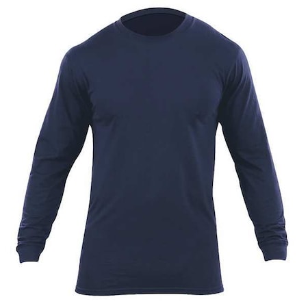 Men's Utili-T Long Sleeve, Cotton, Pullover, Navy, 3XL, 2 PK MPN:40046
