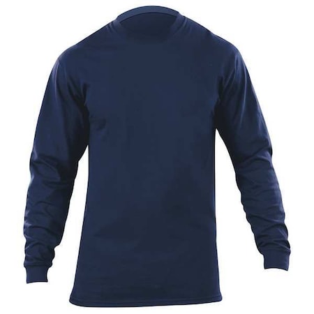 Men's Station Wear Long Sleeve T-Shirt, Cotton, Pullover, Navy, S MPN:40052