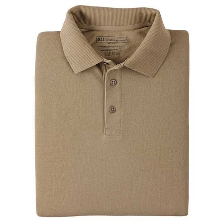 Tactical Polo Shirt, (3) Melamine Button Fronts, 2 Pocket(s), Tan, L MPN:41180T