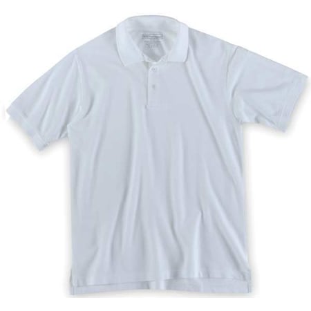 Tactical Polo Shirt, 40% Polyester, 60% Cotton, Button, 2 Pocket(s), White, 5XL MPN:41180T