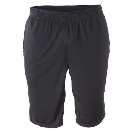 Men's Utility Shorts, 3XL, Black, 100% Polyester MPN:43061