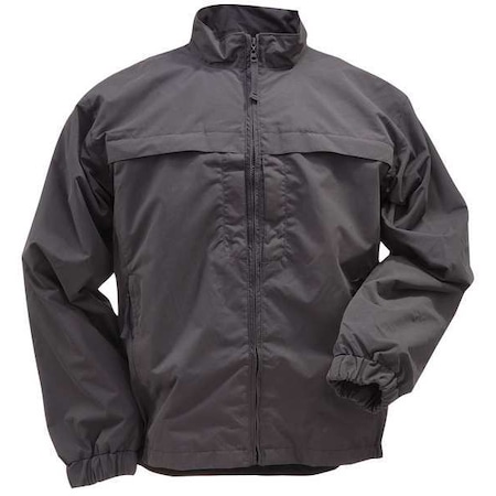Jacket, 100% Polyester Shell, Microfiber, zipper, Black, Xl MPN:48016