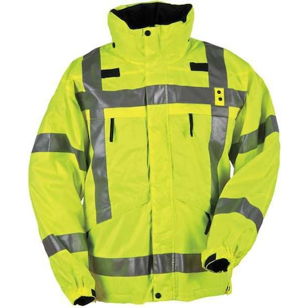 Parka, 100% Polyester (Inner), 100% Polyester (Outer), Hi-Viz Yellow, 3XL MPN:48033