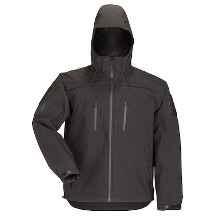 Tactical Jacket, 4% Spandex, 96% Polyester, Black, 2XL MPN:48112ABR-019-2XL