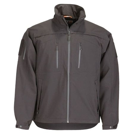 Tactical Jacket, 4% Spandex, 96% Polyester, Black, 4XL MPN:48112ABR-019-4XL