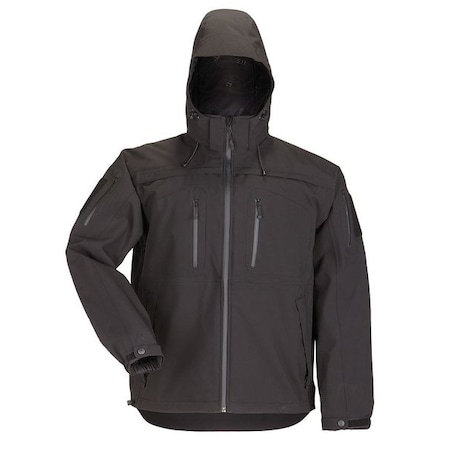 Tactical Jacket, 4% Spandex, 96% Polyester, Black, XL MPN:48112ABR-019-XL