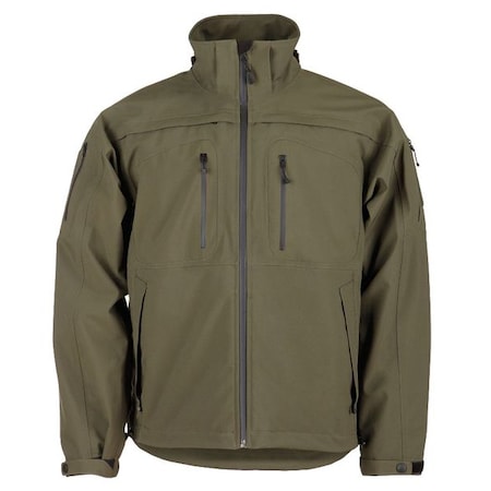 Tactical Jacket, 4% Spandex, 96% Polyester, Moss Green, XL MPN:48112ABR-191-XL