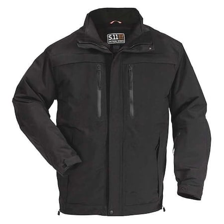 Tactical Parka, 100% Nylon (Outer), 100% Polyester (Inner), Black, L MPN:48152ABR-019-L