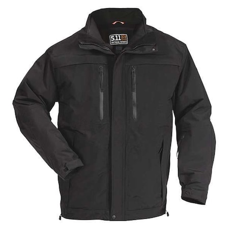 Tactical Parka, 100% Nylon (Outer), 100% Polyester (Inner), Black, M MPN:48152ABR-019-M