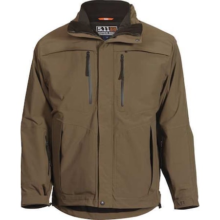 Tactical Parka, 100% Nylon (Outer), 100% Polyester (Inner), Tundra, L MPN:48152ABR-192-L