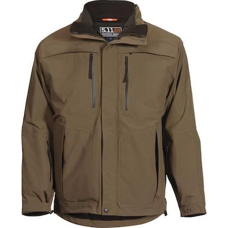 Tactical Parka, 100% Nylon (Outer), 100% Polyester (Inner), Tundra, XL MPN:48152ABR-192-XL