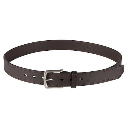 Duty Belt, Leather, Brown, S, Buckle MPN:59493