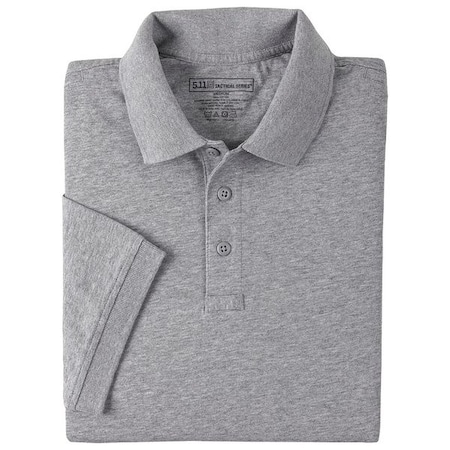 Tactical Polo Shirt, 100% Cotton, Button, 2 Pocket(s), Gray, XL MPN:61164