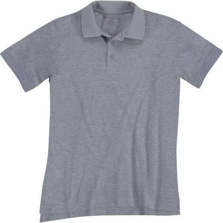 Tactical Polo Shirt, 40% Polyester, 60% Cotton, Button, 1 Pocket(s), Gray, S MPN:61173