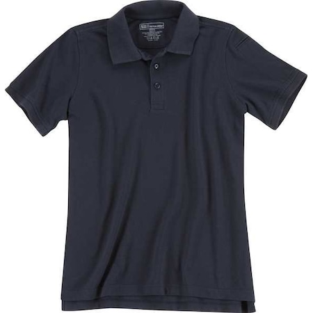 Tactical Polo Shirt, 40% Polyester, 60% Cotton, Button, 1 Pocket(s), Navy, M MPN:61173