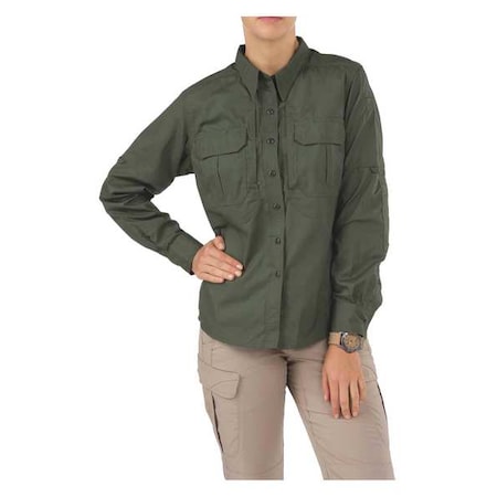 Tactical Shirt, S, Olive Green, 35% Cotton, 65% Polyester MPN:62070ABR-190-S