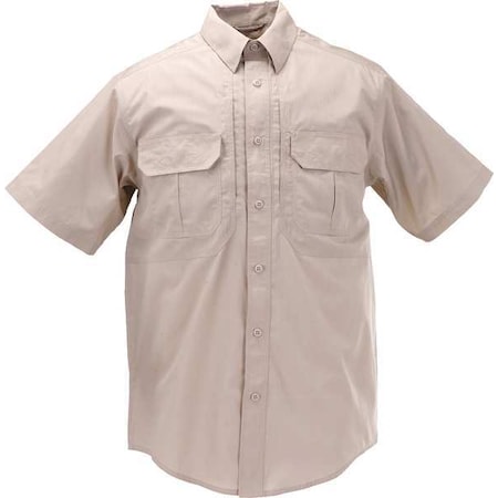 Tactical Shirt, 35% Cotton, 65% Polyester, Button, Hook-and-Loop, 6 Pocket(s), Khaki, XL MPN:71175TABR-162-XL