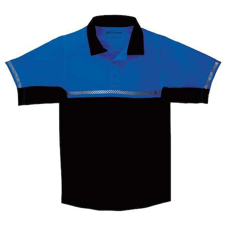 Tactical Polo Shirt, Polyester, Blue, XS MPN:71322