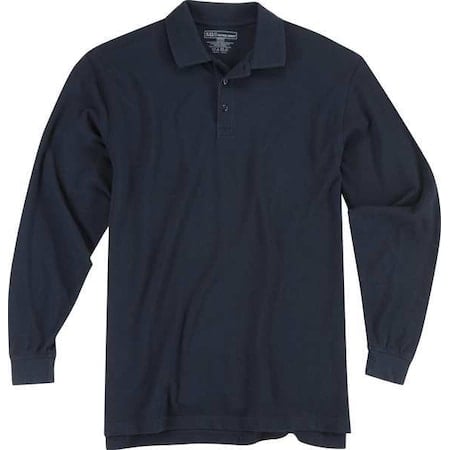 Tactical Polo Shirt, 40% Polyester, 60% Cotton, Button, 2 Pocket(s), Dark Navy, XS MPN:72057