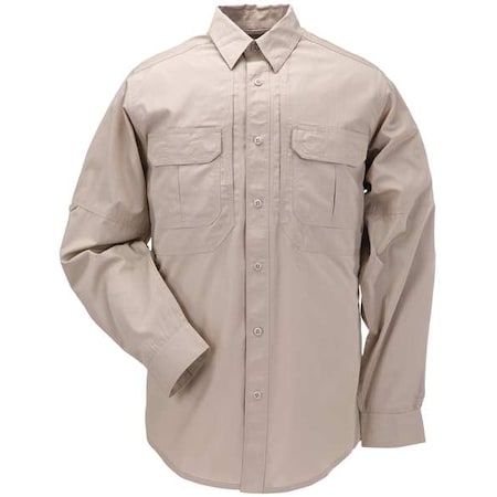 Tactical Shirt, 35% Cotton, 65% Polyester, Button, 4 Pocket(s), Khaki, S MPN:72175ABR-162-S