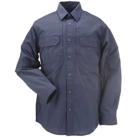 Tactical Shirt, 35% Cotton, 65% Polyester, Button, 4 Pocket(s), Navy, 2XL MPN:72175ABR-724-2XL