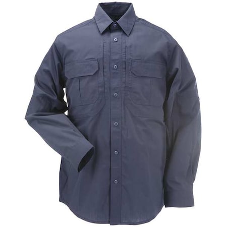Tactical Shirt, 35% Cotton, 65% Polyester, Button, 4 Pocket(s), Navy, L MPN:72175ABR-724-L