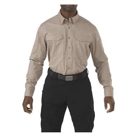 Tactical Shirt, 4XL, Khaki, 38% Cotton, 62% Polyester MPN:72399TABR-055-4XL