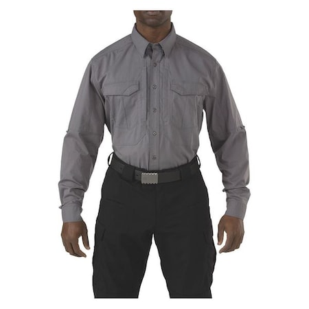 Tactical Shirt, 5XL, Storm Gray, 38% Cotton, 62% Polyester MPN:72399TABR-092-5XL