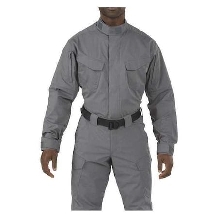 Stryke TDU Shirt, Zipper, 4 Pocket(s), Storm Gray, M MPN:72416