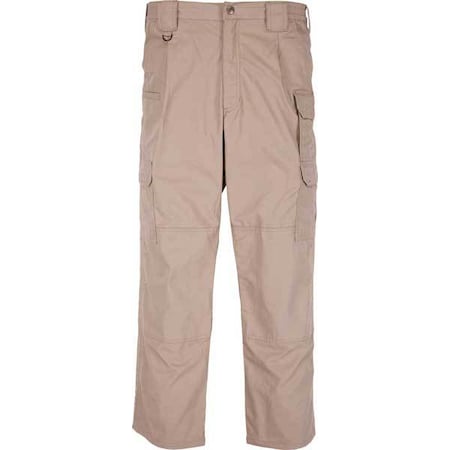 Men's Tactical Pants, 46 in, Coyote, PTFE Treated 65%/35% Poly Cotton/Ripstop MPN:74273