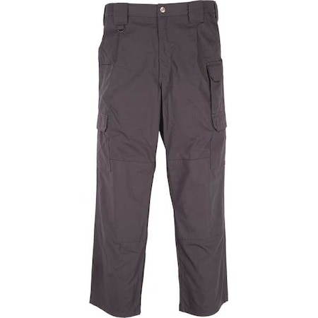 Men's Tactical Pants, 34 in, Charcoal, PTFE Treated 65%/35% Poly Cotton/Ripstop MPN:74273